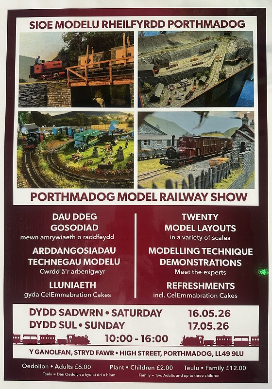 Pedair o reilffyrdfd model a gwybodaeth am y digwyddiad