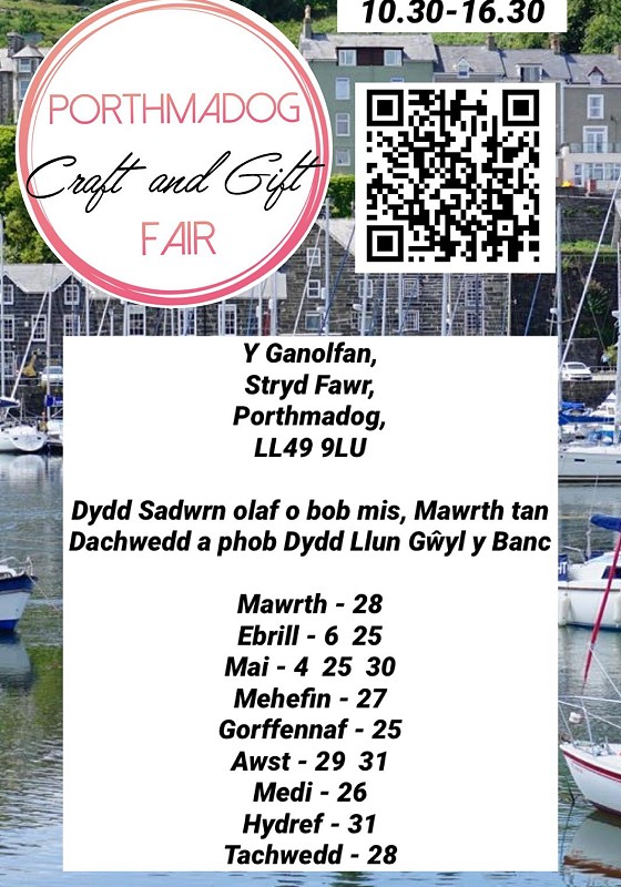 Harbwr Porthmadog a rhestr o ddyddiadau'r Ffair