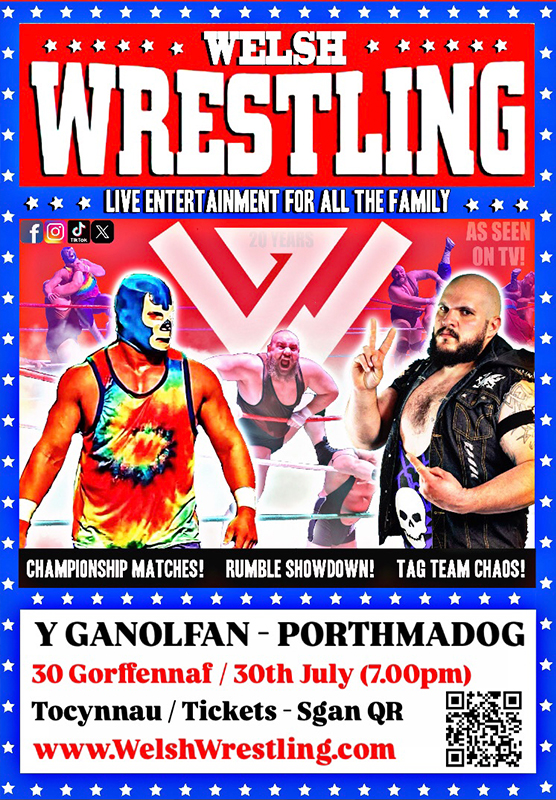 welsh wrestling poster